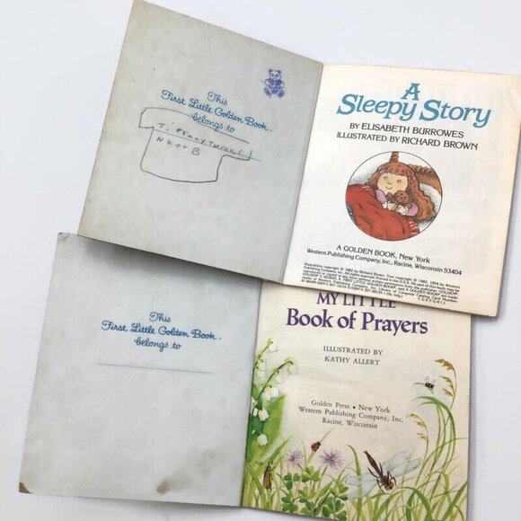 6 First Little Golden Books Mini Hardcover Three Little Kittens Prayers Big Bird - Picture 8 of 10